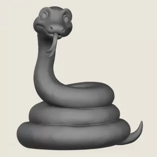 Anaconda Snake Print Ready 3D Model - Model thumbnail 2