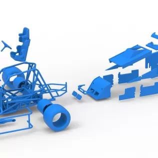 Pavement Sprint car Version 2 Scale 1:25 - Model thumbnail 28