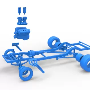 Chassis of Gasser Version 2 Scale 1:25 - Model thumbnail 15