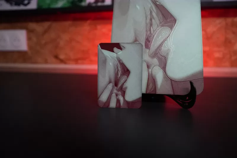 TONGUE PLAY GLOW (HueForge NSFW) 115x170mm - Model preview 9