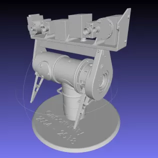 Opportunity Mars Rover Camera Head Bust - Model thumbnail 2