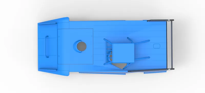 Shell of Wedge Dirt Late model Scale 1:25 - Model preview 9