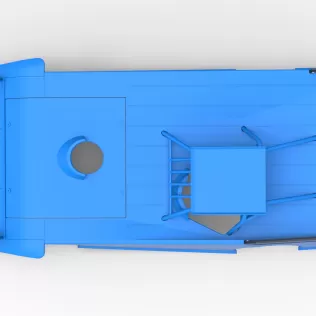 Shell of Wedge Dirt Late model Scale 1:25 - Model thumbnail 9
