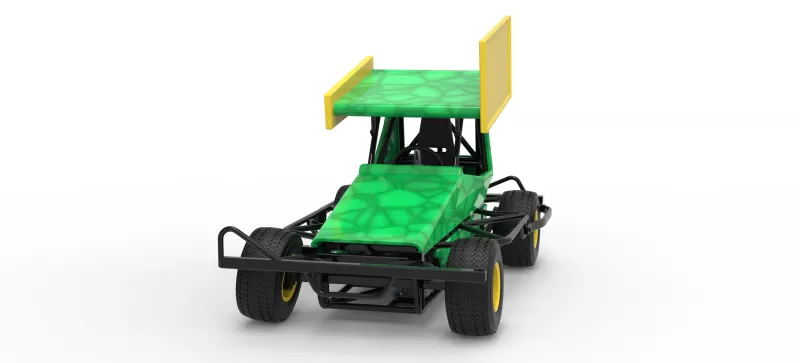 BriSCA Micro Formula 2 Stock Car Scale 1:16 - Model preview 5