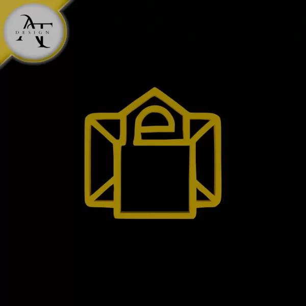 Simple Letter Symbol - 2D Art - Model preview 1