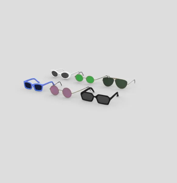 Sunglasses pack - Model preview 1