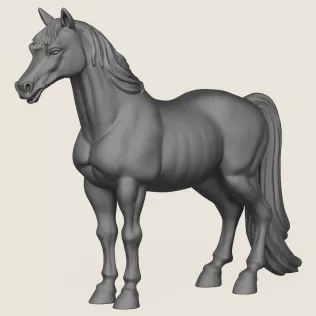 Horse Print Ready 3D Model