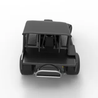 Vintage Dirt Modified stock car V6 while turning Scale 1:25 - Model thumbnail 17