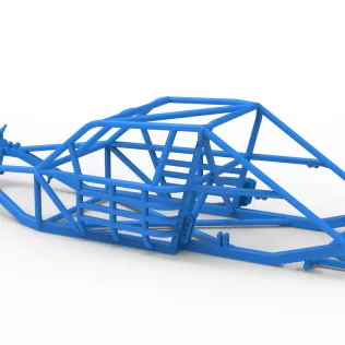 Frame of Vintage Asphalt Modified stock car Version 3 Scale 1:25 - Model thumbnail 10