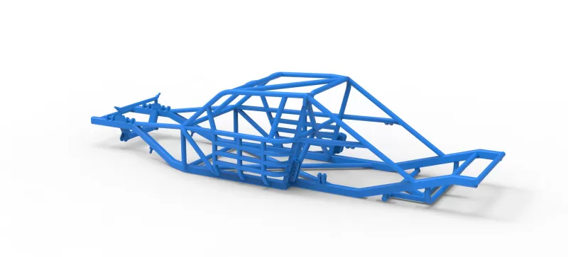 Frame of Vintage Asphalt Modified stock car Version 3 Scale 1:25 - Model preview 10