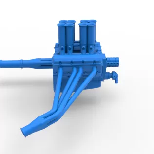 Engine V8 for Supermodified race car Version 5 Scale 1:25 - Model thumbnail 14