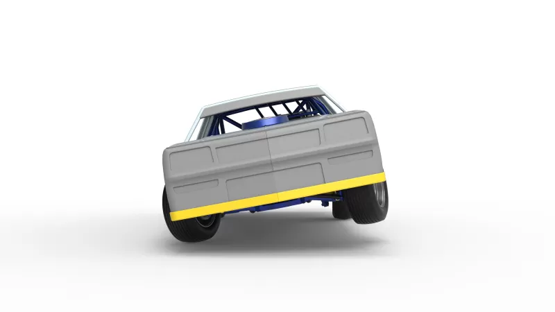 IMCA Stock car while turning Version 2 Scale 1:25 - Model preview 7