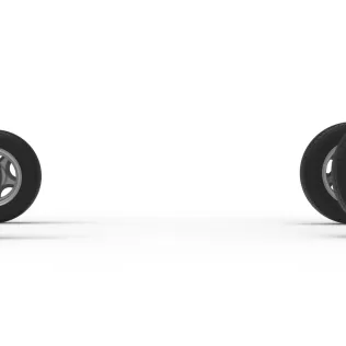 Wheel Set of New Zealand Vintage Stock car Scale 1:25 - Model thumbnail 4