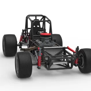 Vintage Dirt Modified stock car Base Version 6 Scale 1:25 - Model thumbnail 26