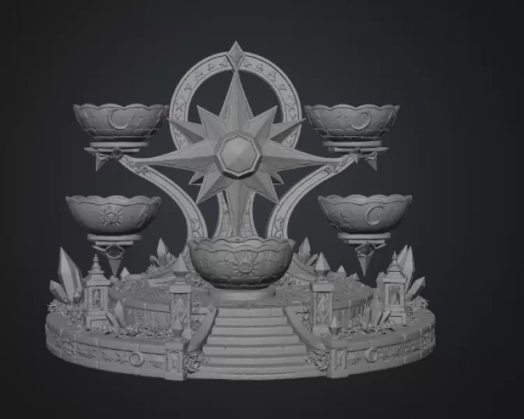 Astral Constellation Offering Sanctuary STL File for 3D Print - Model preview 19