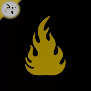 Simple Flame Symbol - 2D Art
