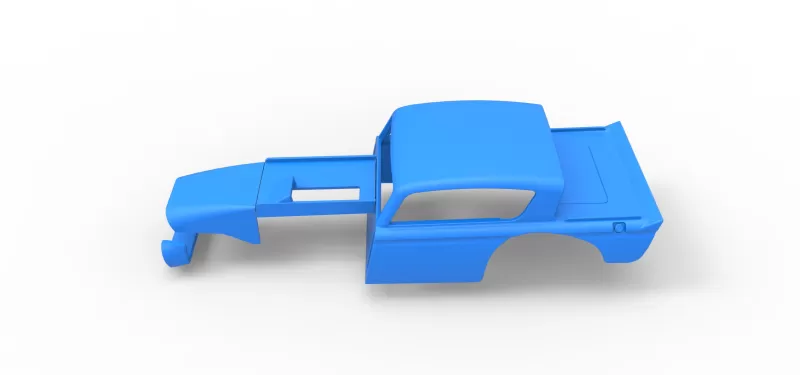 Shell of Vintage Asphalt Modified stock car V7 Scale 1:25 - Model preview 8