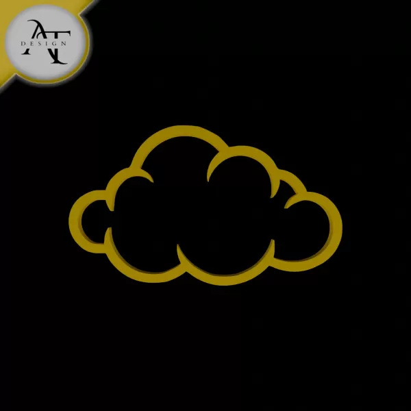 Simple Cloud Symbol - 2D Art - Model preview 1