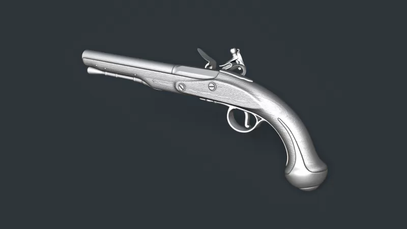 Flintlock Pistol RoZ - Model preview 4