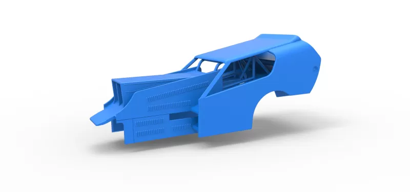 Shell of Vintage Dirt Modified stock car Version 4 Scale 1:25 - Model preview 1