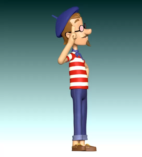 Francois Turbot FanArt - Model preview 7