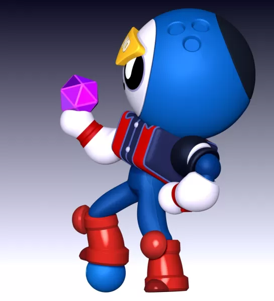 Meeple Brawl Stars Fan Art - Model preview 9