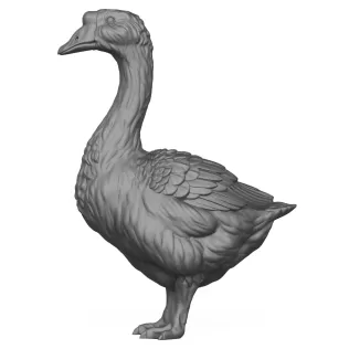 3D Printable Goose Bird - Model thumbnail 2