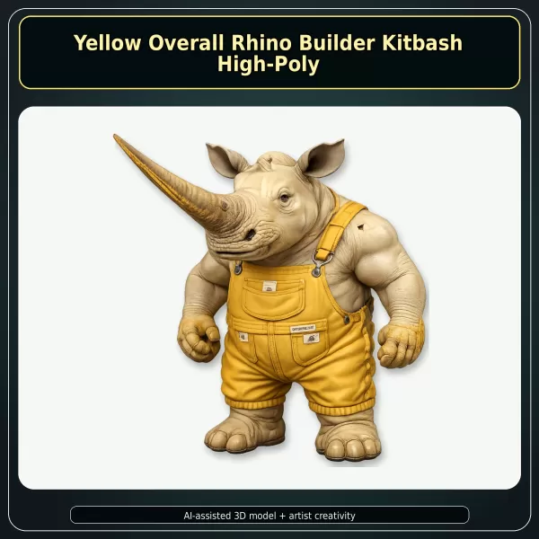 Anthro Animal Character Collection – Adventure Mascot Kitbash - Model preview 8