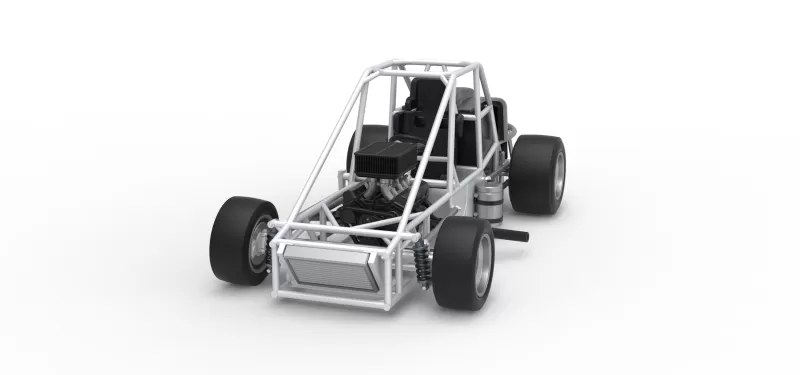 Experimental Pavement Silver Crown Car Base Version 3 Scale 1:25 - Model preview 5