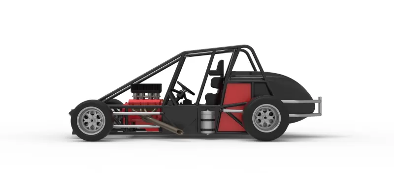 Experimental Pavement Silver Crown Car Base Scale 1:25 - Model preview 8