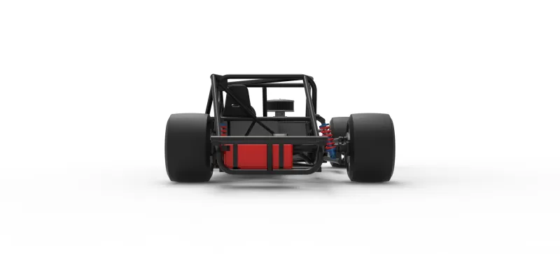 Vintage Asphalt Modified stock car Base V9 Scale 1:25 - Model preview 16