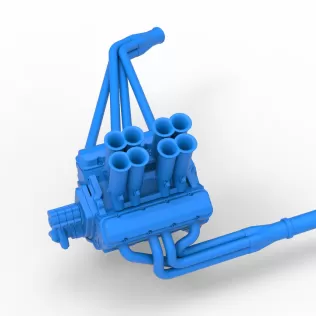 Engine V8 for Supermodified race car Version 5 Scale 1:25 - Model thumbnail 2