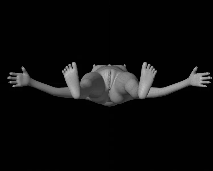 FEMALE tEEN bASE mESH - Model preview 4