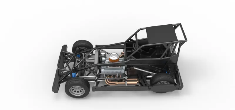 New Zealand Superstock car Base Version 4 Scale 1:25 - Model preview 10