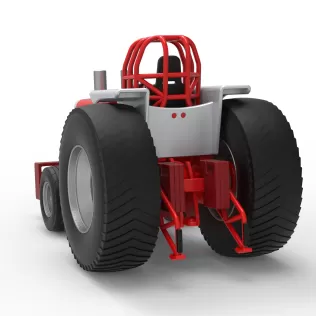Fun short Pro Stock Pulling Tractor Version 4 Scale 1:25 - Model thumbnail 11