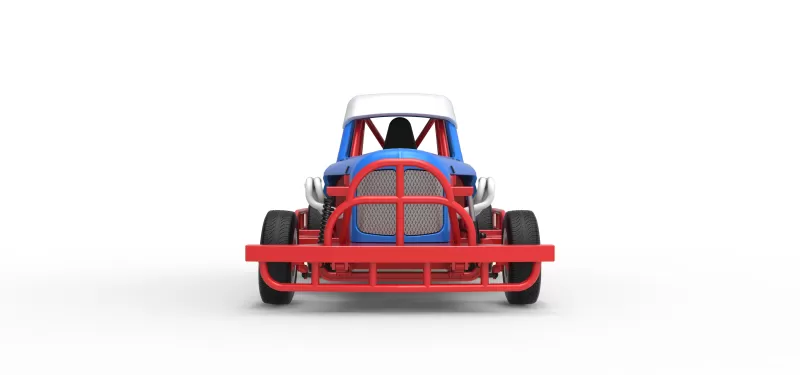 New Zealand Vintage Stock car Scale 1:25 - Model preview 7