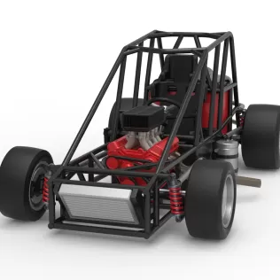 Experimental Pavement Silver Crown Car Base Scale 1:25 - Model thumbnail 4