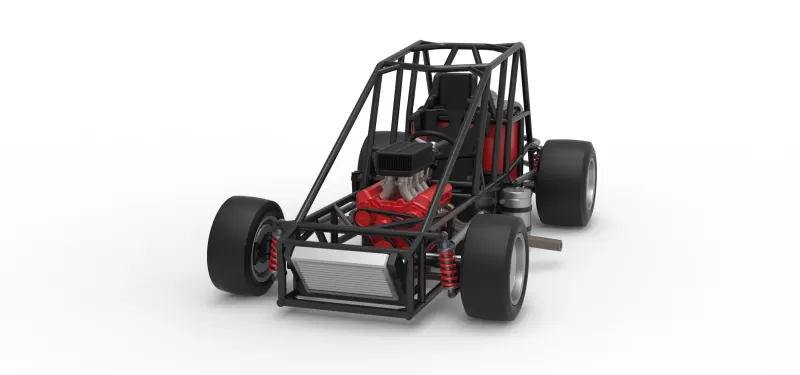 Experimental Pavement Silver Crown Car Base Scale 1:25 - Model preview 4