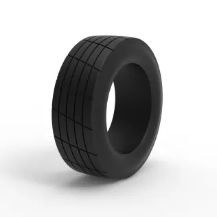 Vintage dirt tire Version 5 Scale 1:25 - Model thumbnail 2