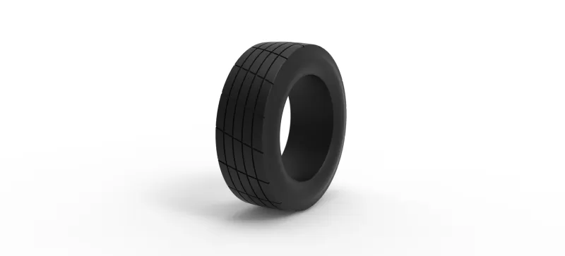Vintage dirt tire Version 5 Scale 1:25 - Model preview 2