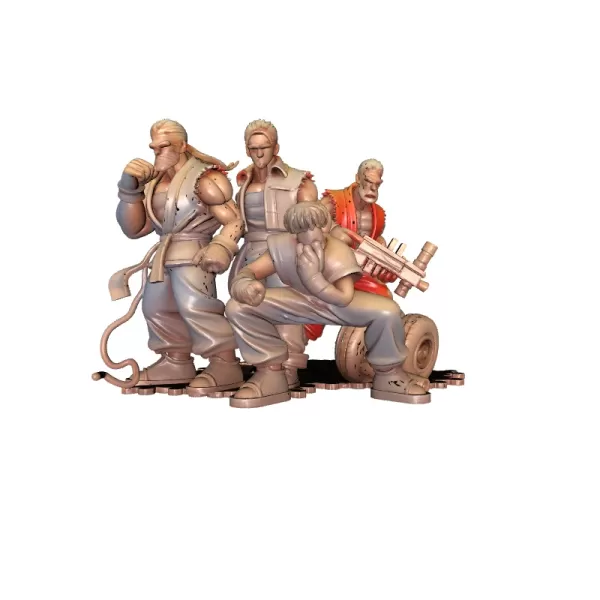 Street Fighter Characters 3D Model - Model preview 3