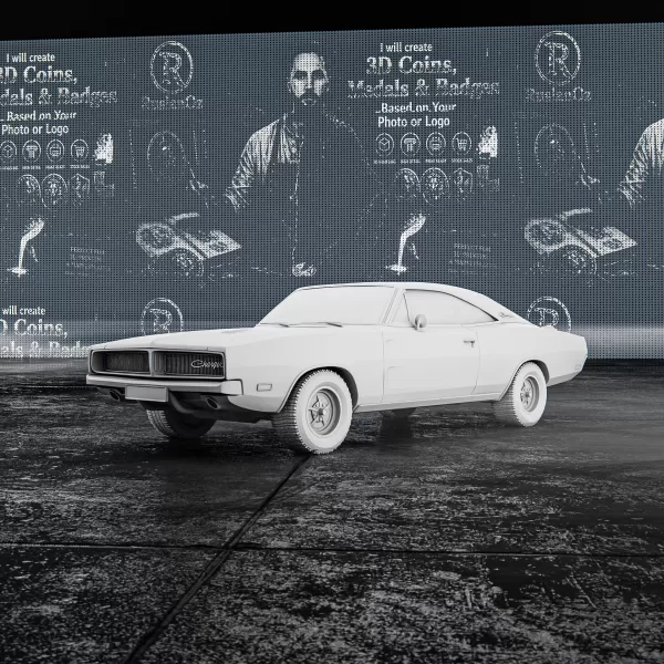 Dodge Charger 1969 #RoZ - Model preview 1