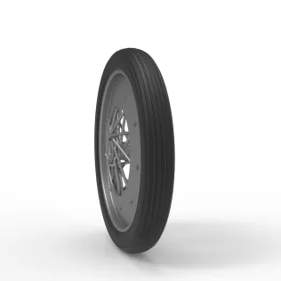 Front wire wheel of vintage dragster Version 3 Scale 1:25 - Model thumbnail 8