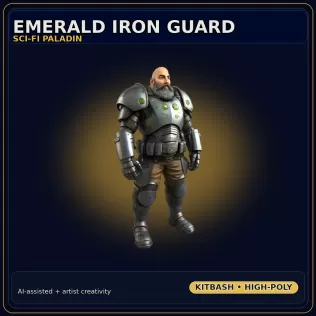 Fantasy Character Collection – Stylized Adventurer Kitbash Pack - Model thumbnail 6