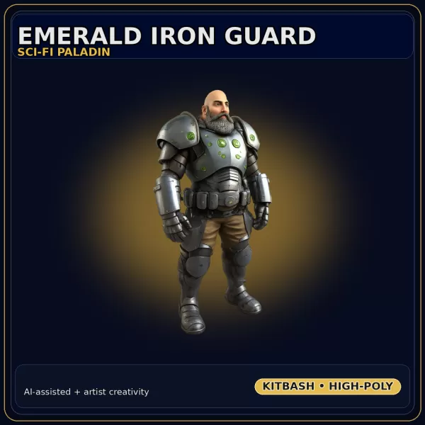 Fantasy Character Collection – Stylized Adventurer Kitbash Pack - Model preview 6