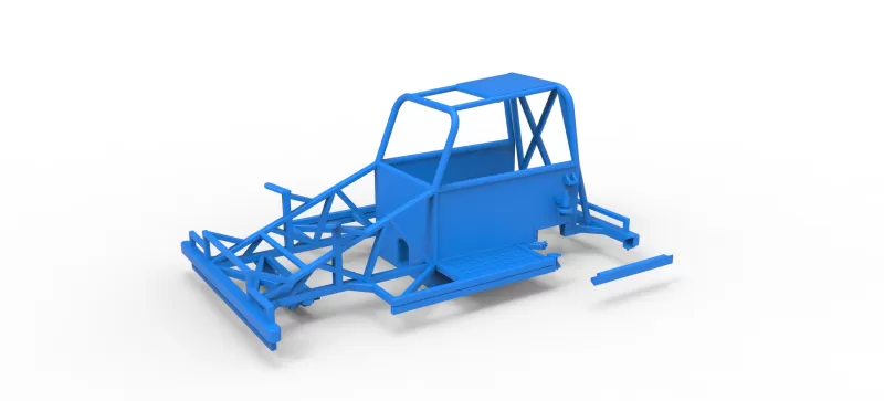 Frame of New Zealand Ministock car Version 3 Scale 1:25 - Model preview 12