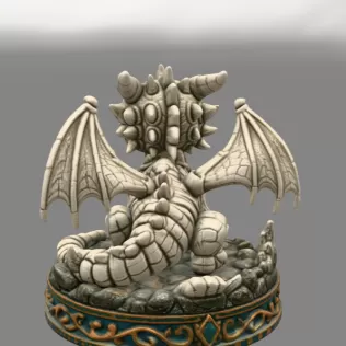 Baby Skeleton Dragon STL File for 3D Print - Model thumbnail 5
