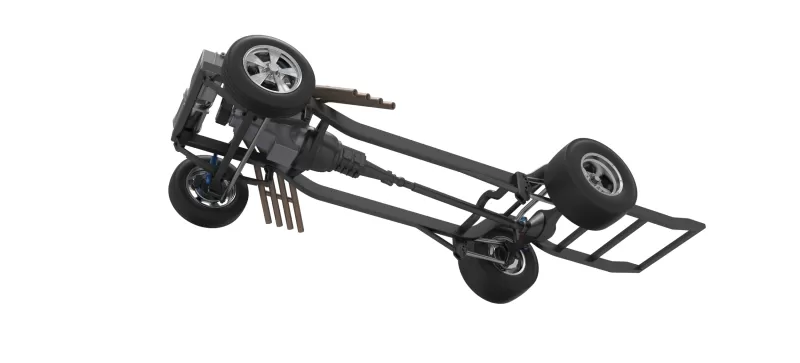 Chassis of Gasser Version 3 Scale 1:25 - Model preview 3