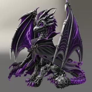 Shadow Mecha Dragon STL File for 3D Print - Model thumbnail 7
