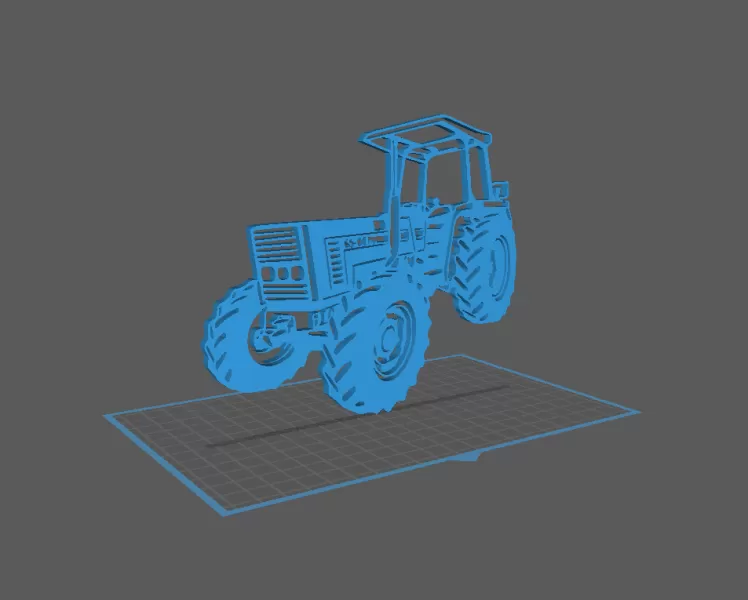Tractor - Fiat 65-66 Wall Art - Model preview 1